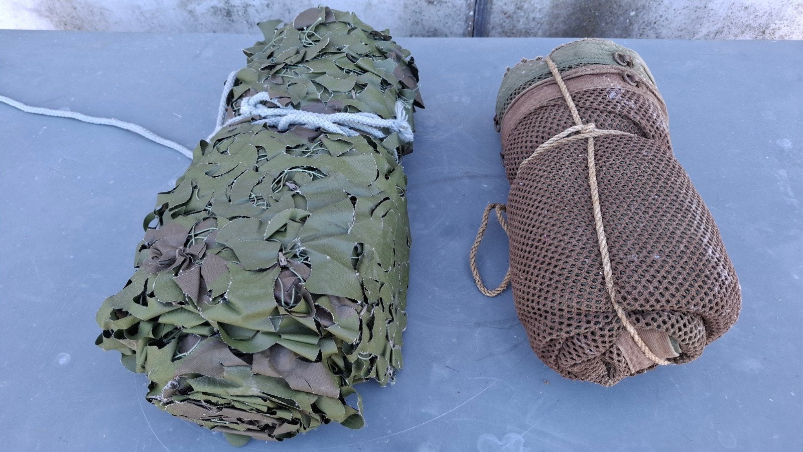 Lot de bâches camouflage militaires pour deco ou camps scout, Caravanes & Camping, Enlèvement