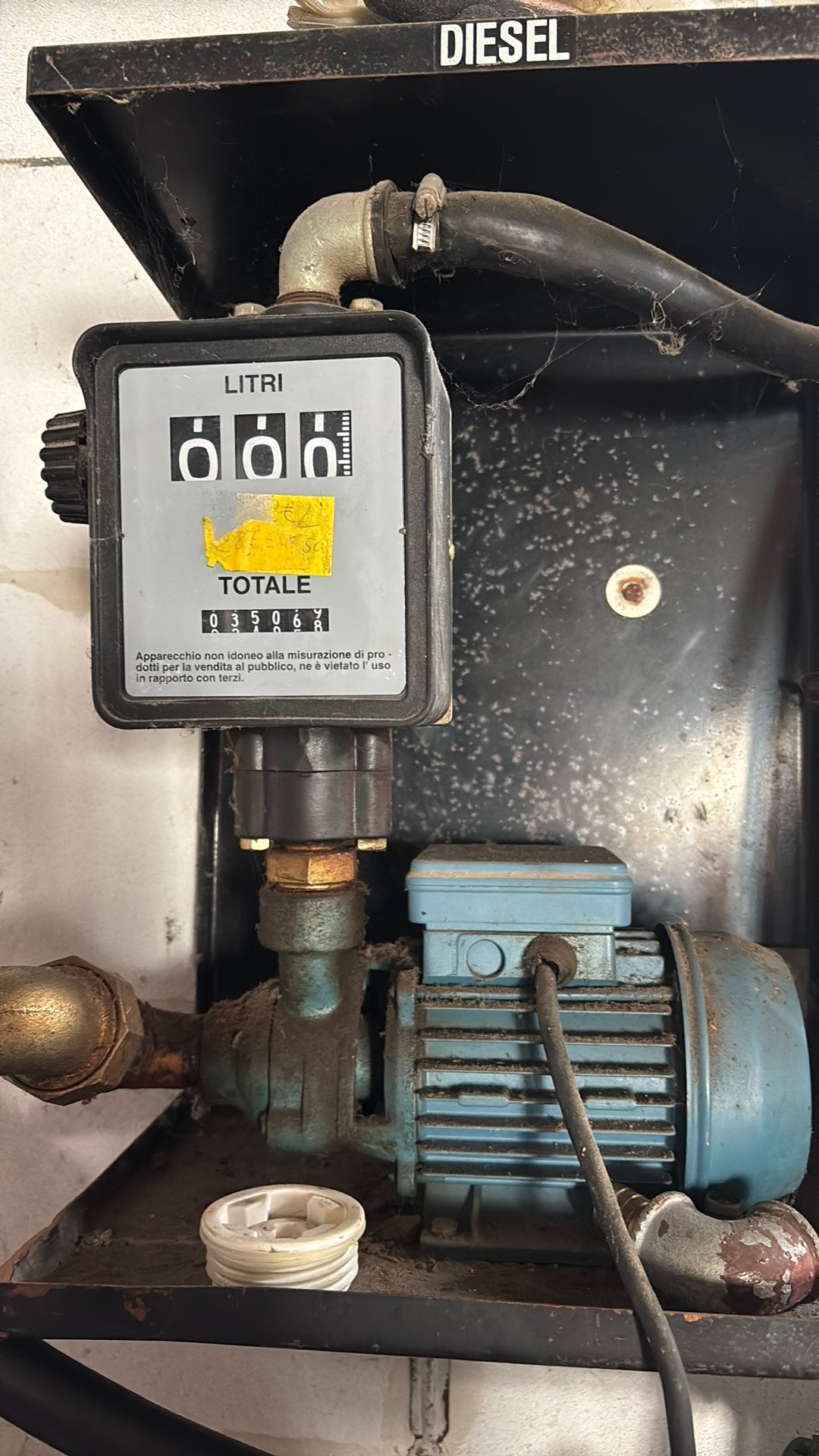 Mazout pomp met teller, Doe-het-zelf en Bouw, Motoren, Ophalen, Gebruikt, Dieselmotor