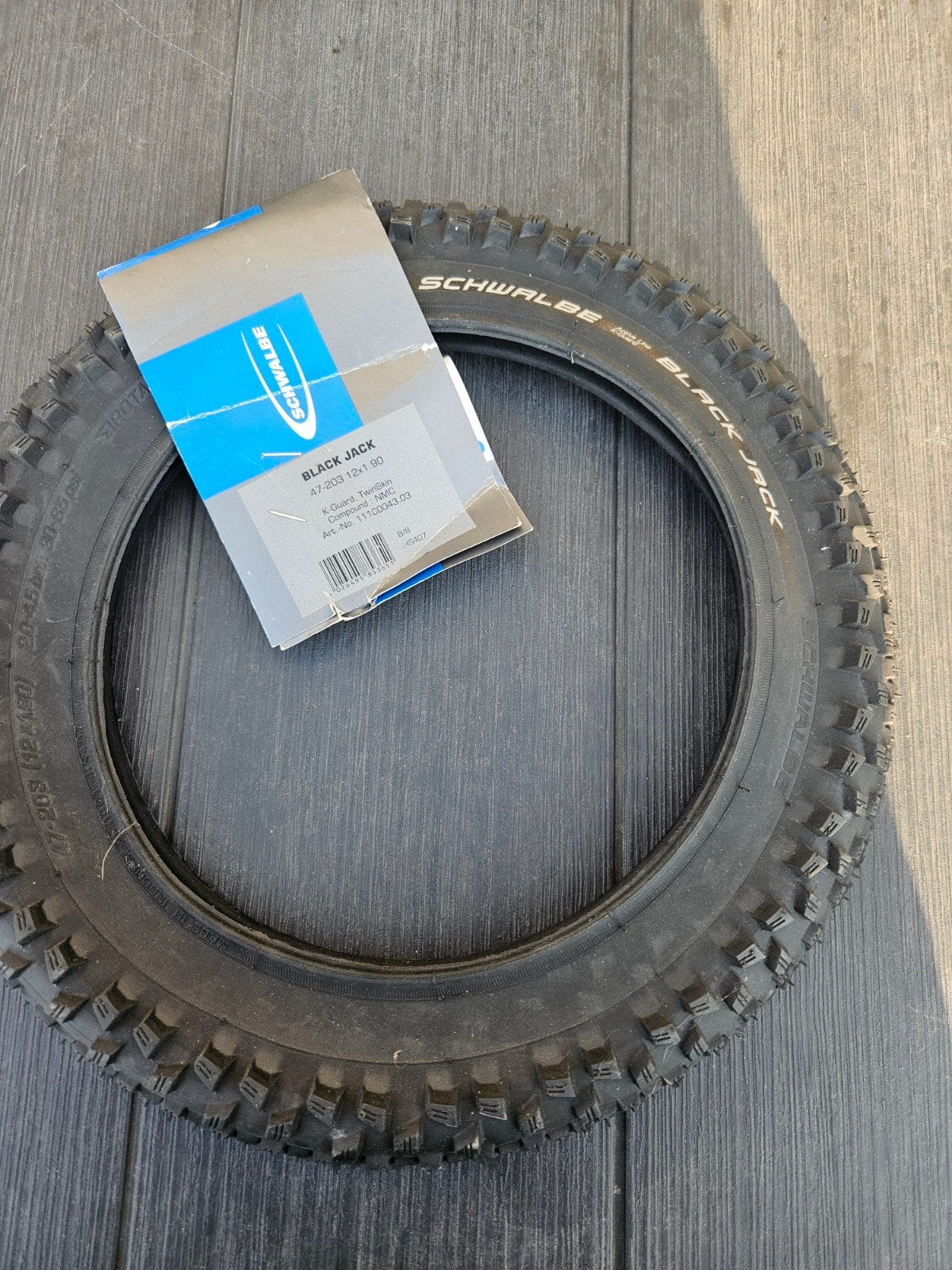 Schwalbe Black Jack Fietsband - 12x1.90 (47-203) - Nieuw, Enlèvement ou Envoi, Neuf