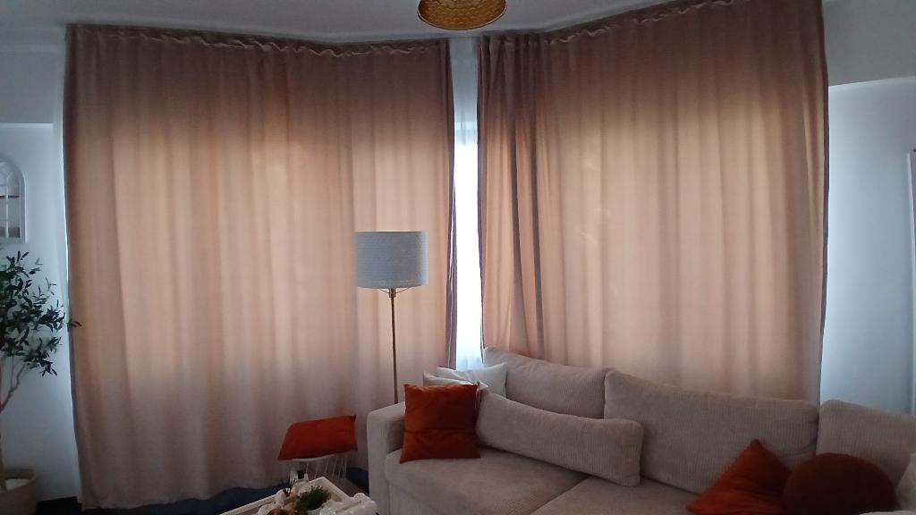 Rideaux, Enlèvement ou Envoi, Comme neuf, Beige