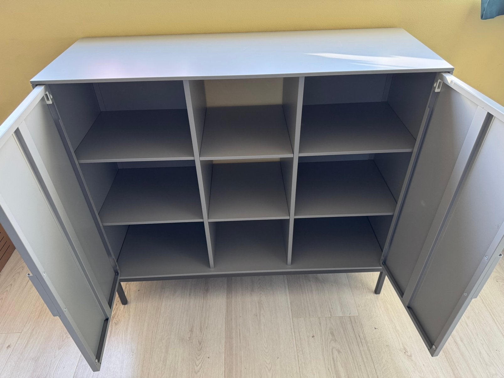 IKEA TULLSTORP opbergkast grijs – 99 cm, Maison & Meubles, 25 à 50 cm, Avec porte(s), Moins de 100 cm, Enlèvement