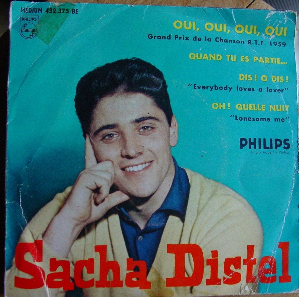 EP 45T 7INCH VINYL SINGLE SACHA DISTEL, Cd's en Dvd's, Vinyl Singles, EP, Ophalen of Verzenden, EP