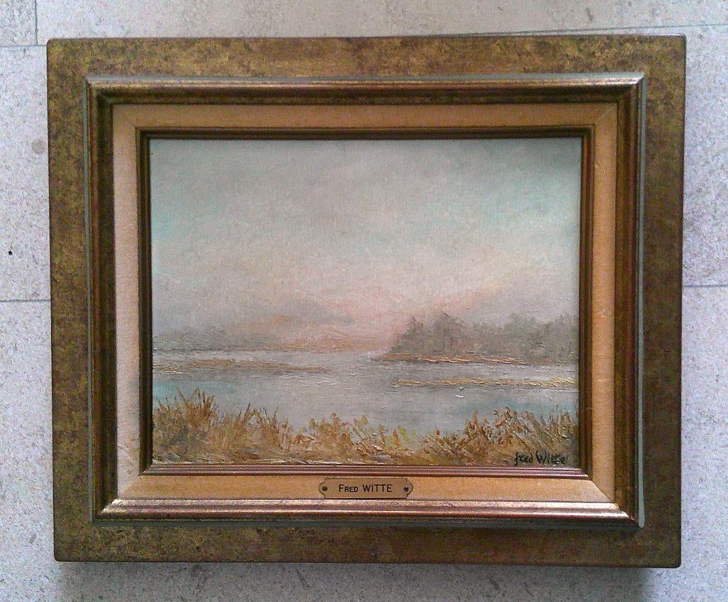 Vue sur le lac le matin - Camarque - Fred Witte né en 1920, Antiquités & Art, Enlèvement ou Envoi