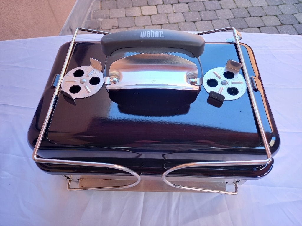 Weber tafel BBQ op houtskool, Tuin en Terras, Ophalen, Gebruikt, Weber