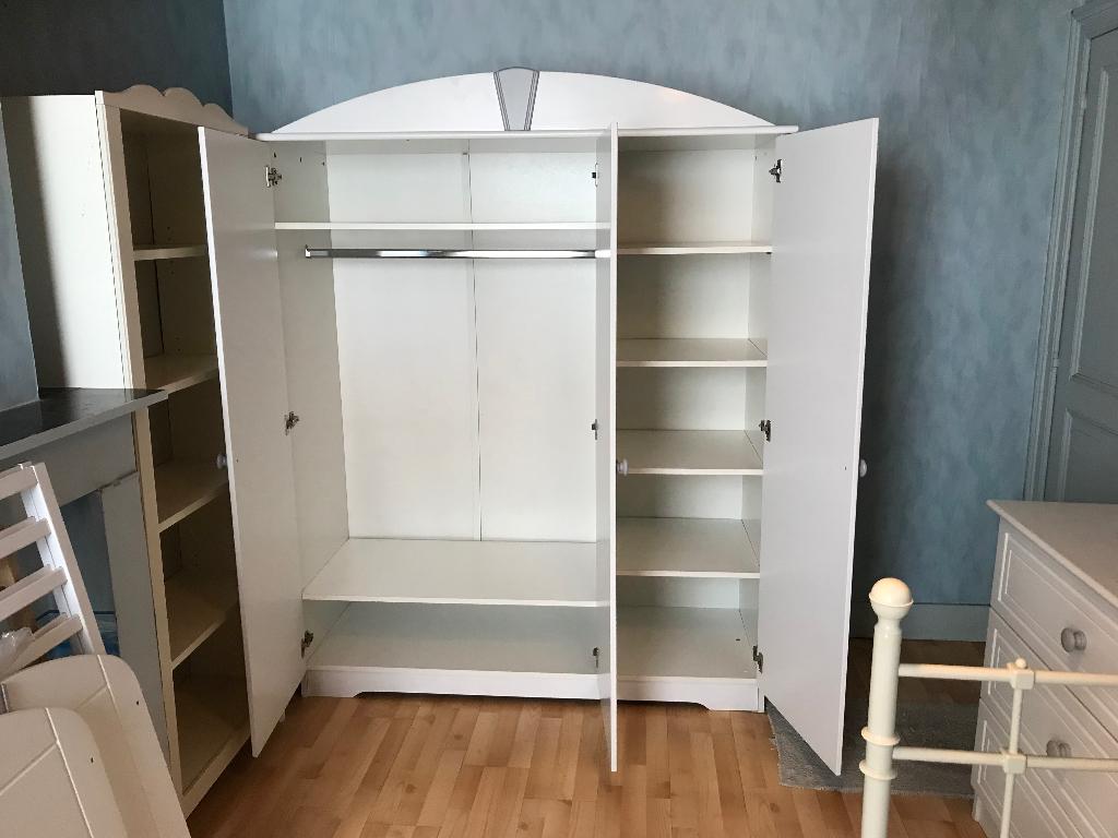 Chambre Enfant Évolutive Complète Blanche — Bébé/Adolescent, Enlèvement, Utilisé, Garçon ou Fille