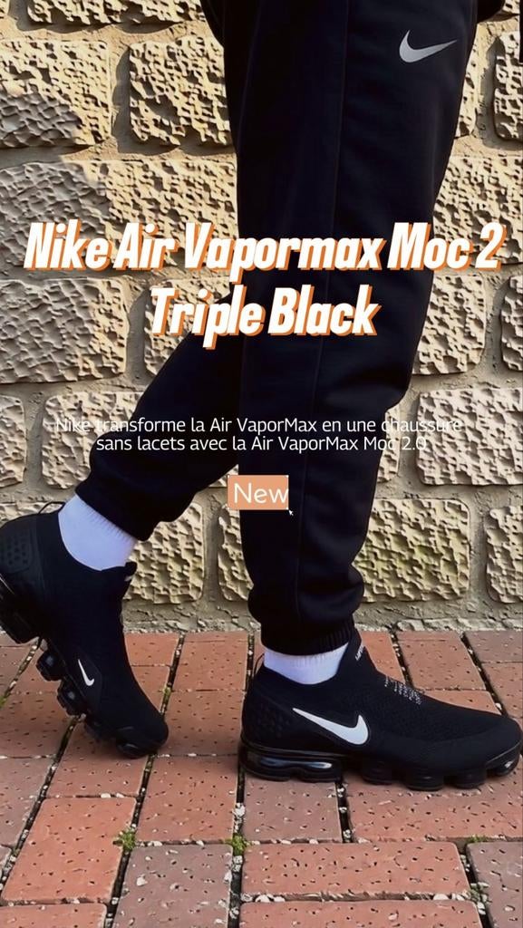 Nike Air Vapormax Moc 2 Triple Black, Enlèvement ou Envoi, Neuf, Chaussures