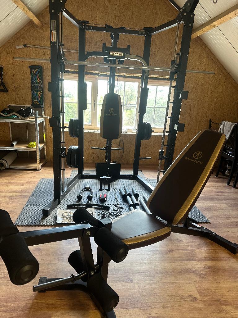 Marcy sm-4008 Smith cage z.g.n, Sport en Fitness, Ophalen, Benen, Krachtstation, Zo goed als nieuw