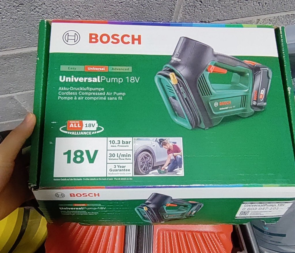 Bosch Pompe à air comprimé sans fil, Enlèvement, Comme neuf