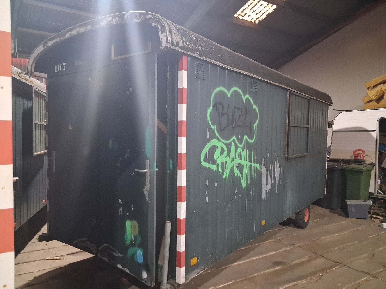 Te koop  pipowagen werfkeet werfwagen schaftkeet schaftwage, Ophalen