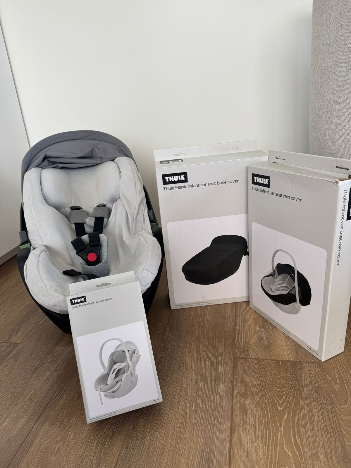 Siège auto bébé Thule Maple + accessoires, Enlèvement, Comme neuf