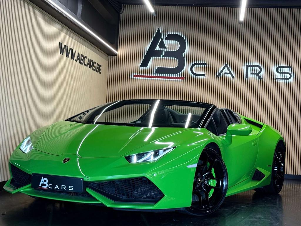 Lamborghini Huracan Spyder 5.2i V10 40v LP610-4 * LIFT * GAR, Automaat, Gebruikt, 5204 cc, Cabriolet