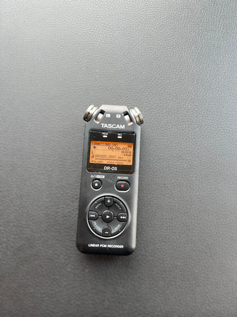 Tascam DR-05 V2 recorder, Audio, Tv en Foto, Professionele apparaten, Ophalen of Verzenden, Gebruikt, Audio