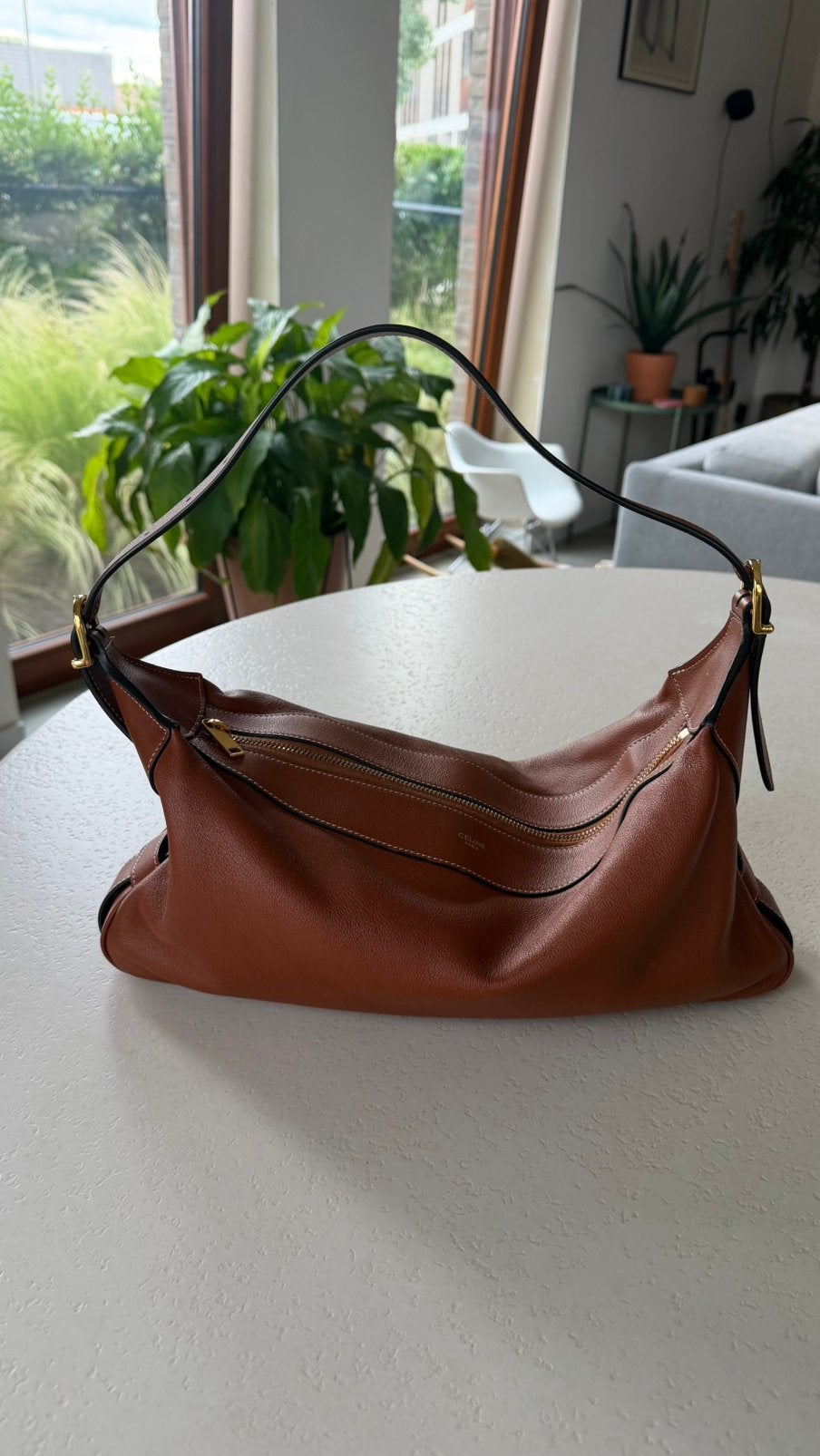Celine Romy, Bijoux, Sacs & Beauté, Enlèvement, Comme neuf, Brun, Sac à bandoulière