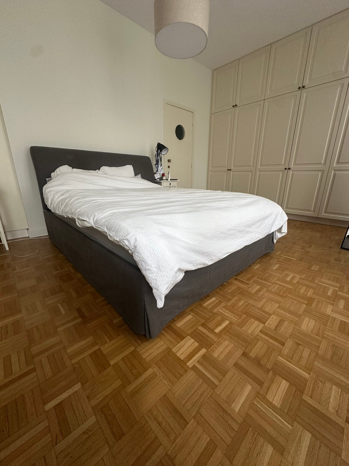 Lits 160 cm Ikea sans matelas et lattes, Maison & Meubles, Gris, Enlèvement, Utilisé, 200 cm