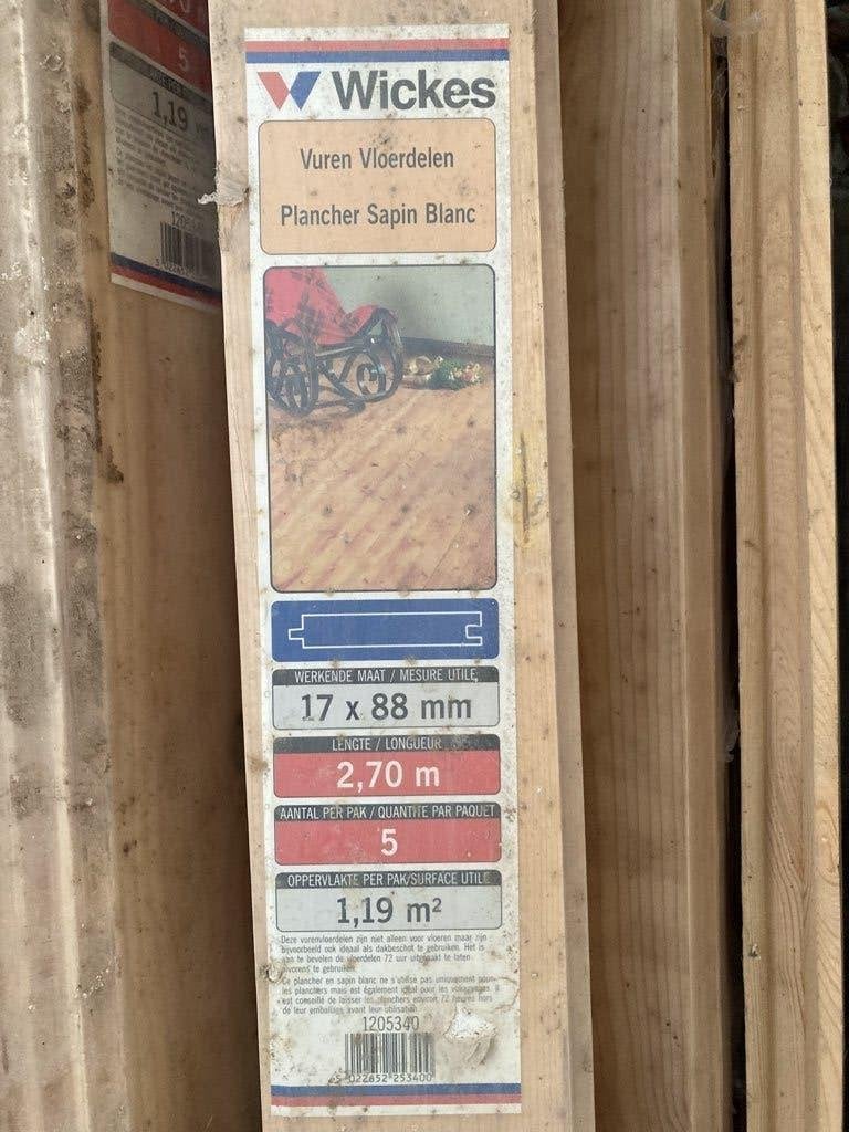 plancher en bois, Bricolage & Construction, Bois & Planches, Neuf, Planche, 300 cm ou plus, Autres essences de bois
