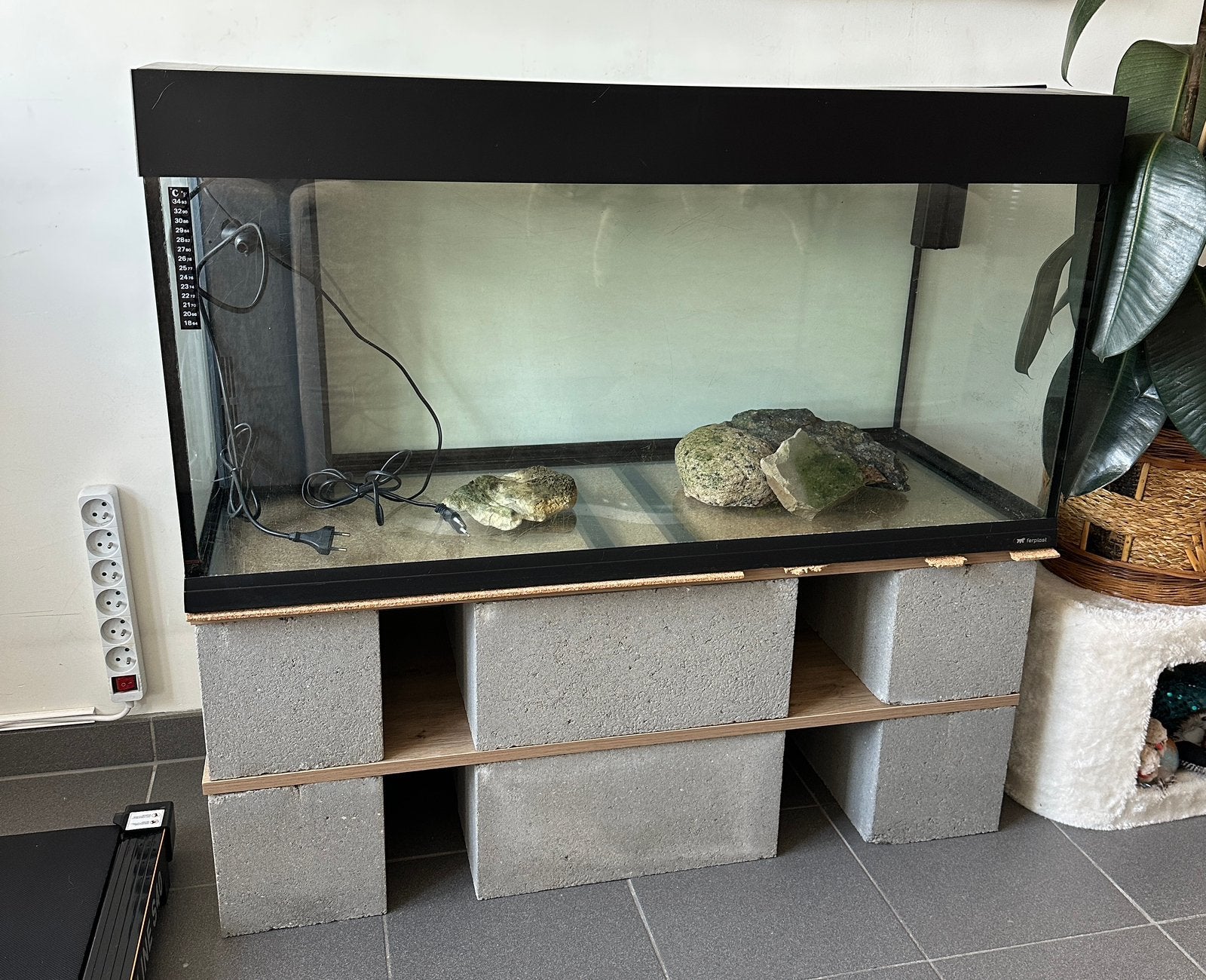 Aquarium 180-190L, Ophalen, Gebruikt, Overige merken, Leeg aquarium