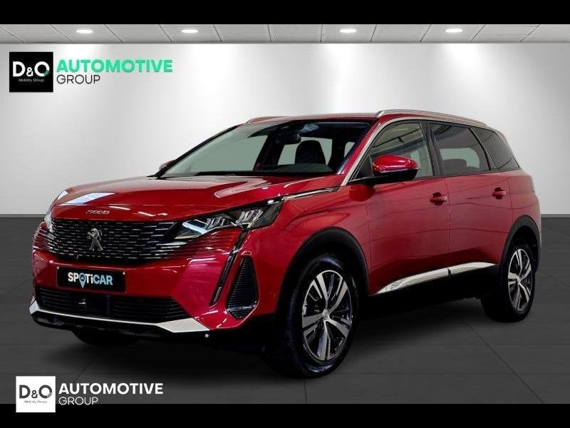 Peugeot 5008 Allure Pack camera gps 7plaatsen, Autos, Rouge, Achat, Euro 6, Entreprise