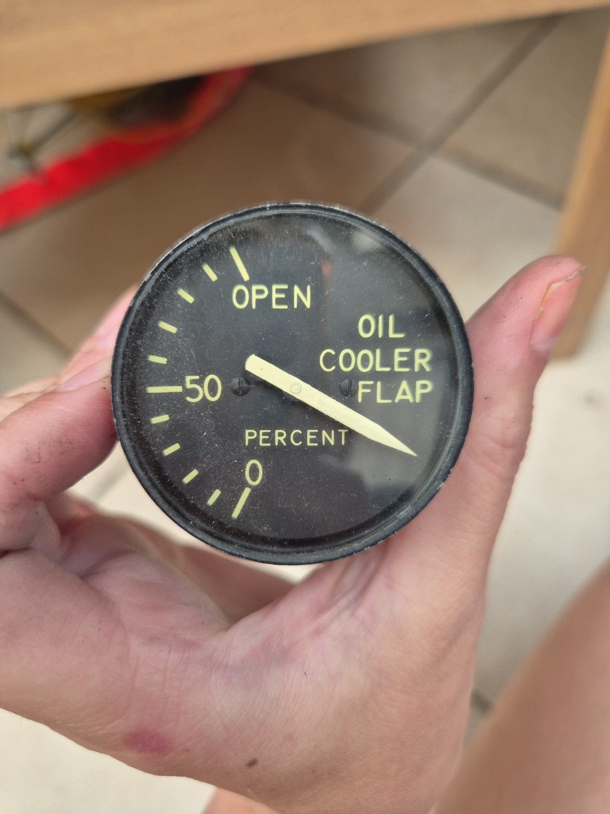 Originele C-130 Oil Cooler Flap Indicator, Verzamelen, Luchtvaart en Vliegtuigspotten, Ophalen