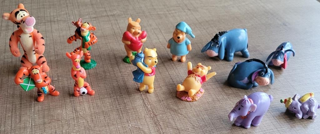 Disney - Winnie the Pooh: 21 figuurtjes, Enlèvement ou Envoi, Winnie l'Ourson ou amis, Comme neuf, Statue ou Figurine