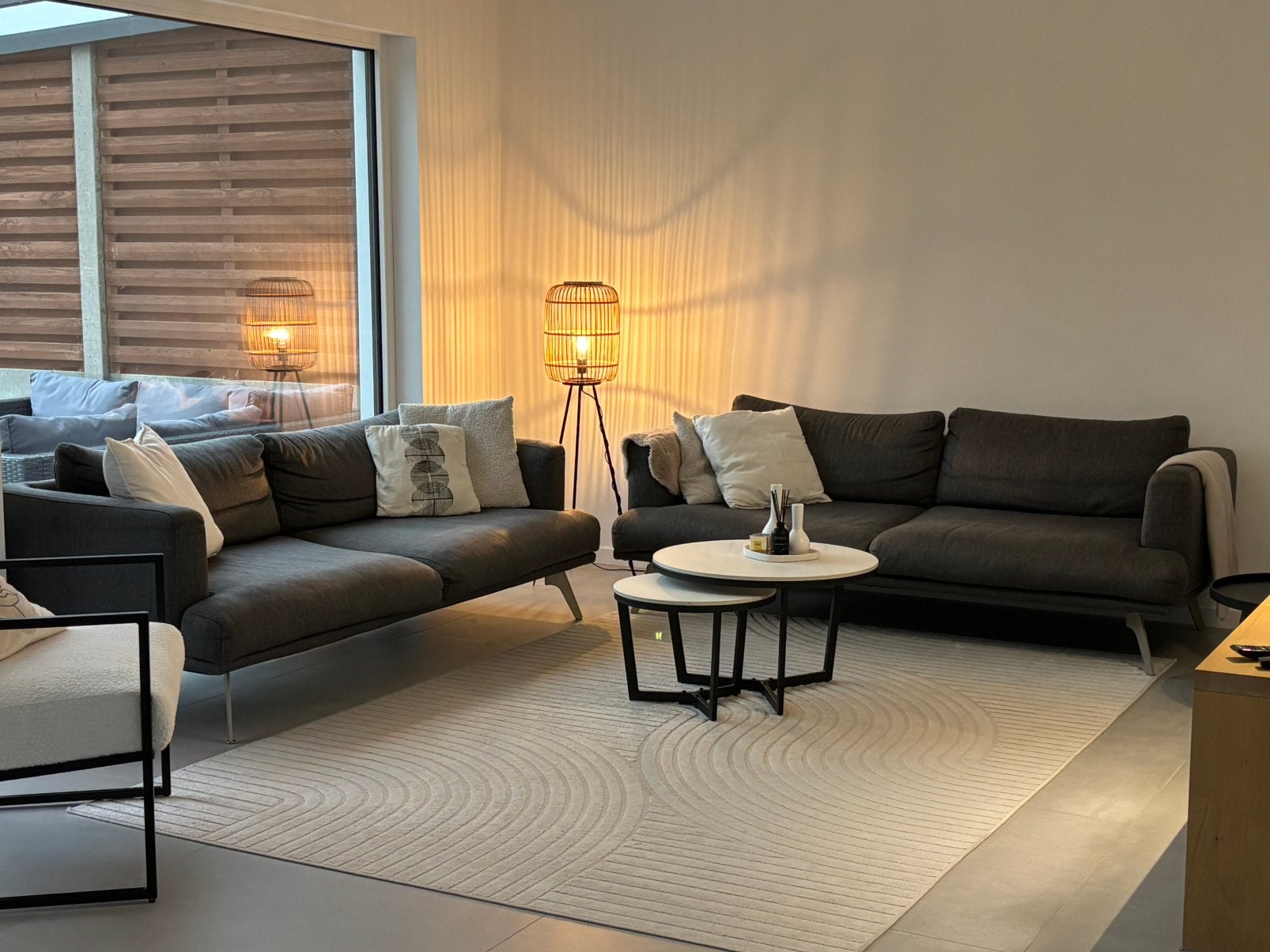 Salon 2x 3,5-zit, Huis en Inrichting, Ophalen, Gebruikt, Stof