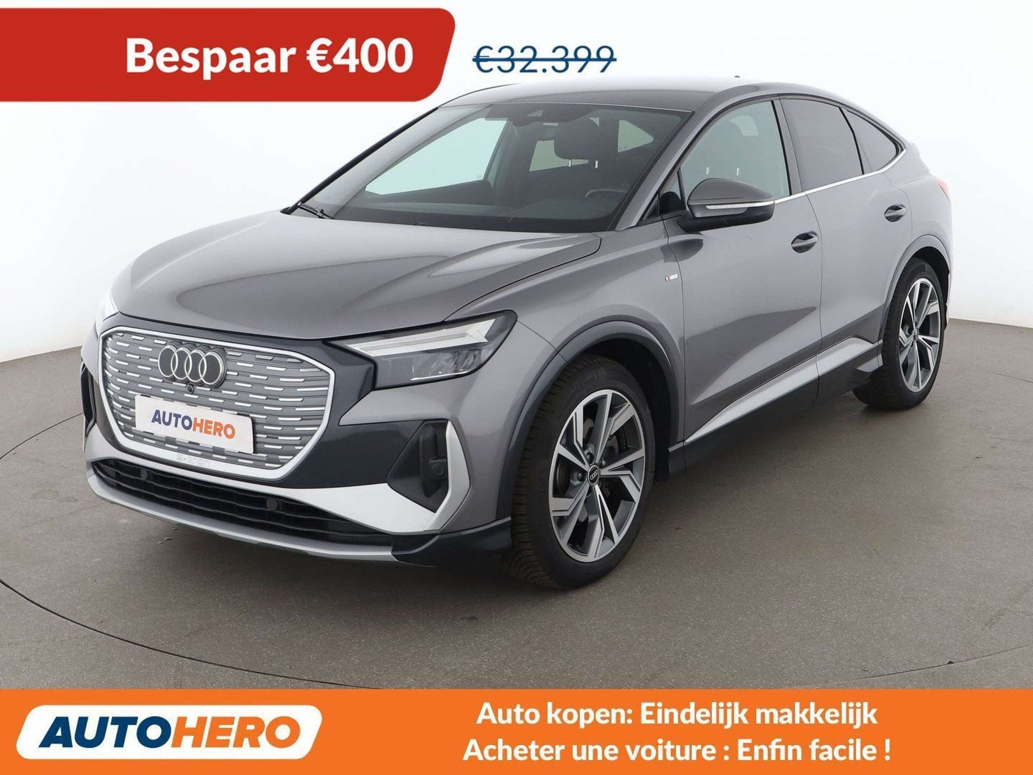 Audi Q4 e-tron 50 e-tron quattro (bj 2022, automaat), Auto's, Audi, Gebruikt, Zwart, Lichtsensor, 5 zetels