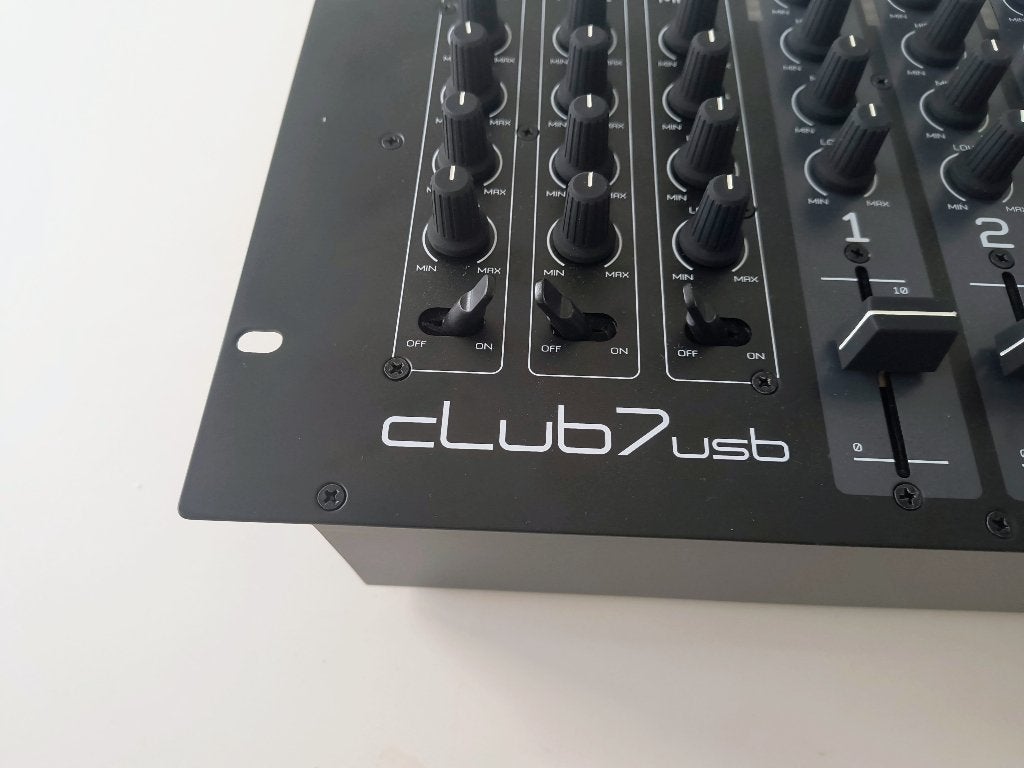 JB Systems CLUB7-USB mengpaneel, Muziek en Instrumenten, Ophalen of Verzenden, Zo goed als nieuw, 5 tot 10 kanalen, Microfooningang