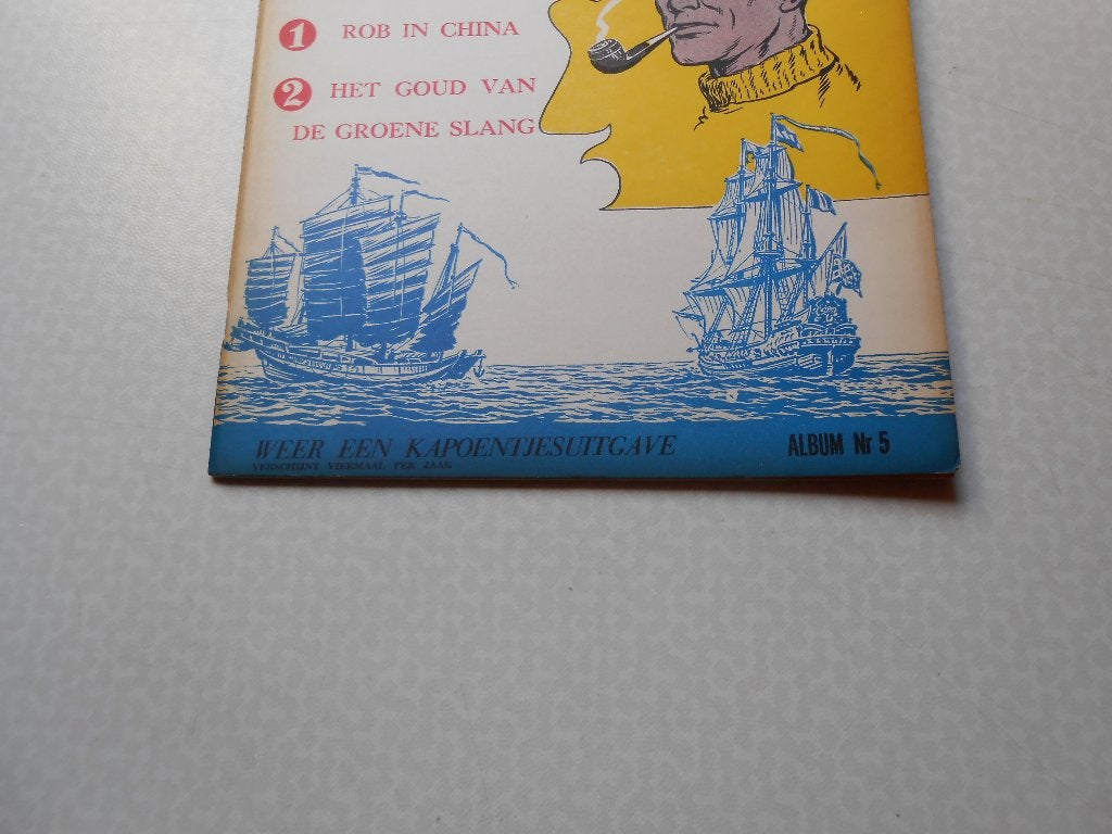 Kapitein Rob in China + Het goud van de Groene Slang 1959, Enlèvement ou Envoi, Une BD, Comme neuf, P.Kuhn