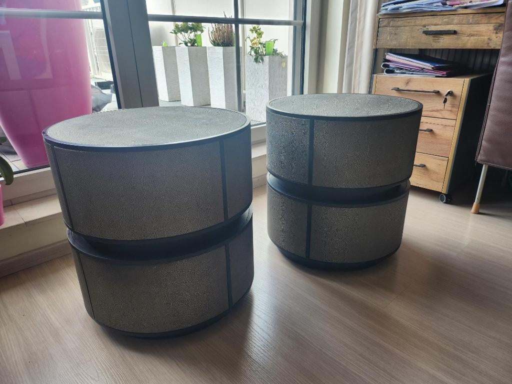 Lustrio 48Ø bijzettafels Bloomingville, Maison & Meubles, Enlèvement ou Envoi, Rond, Moins de 55 cm, Autres matériaux