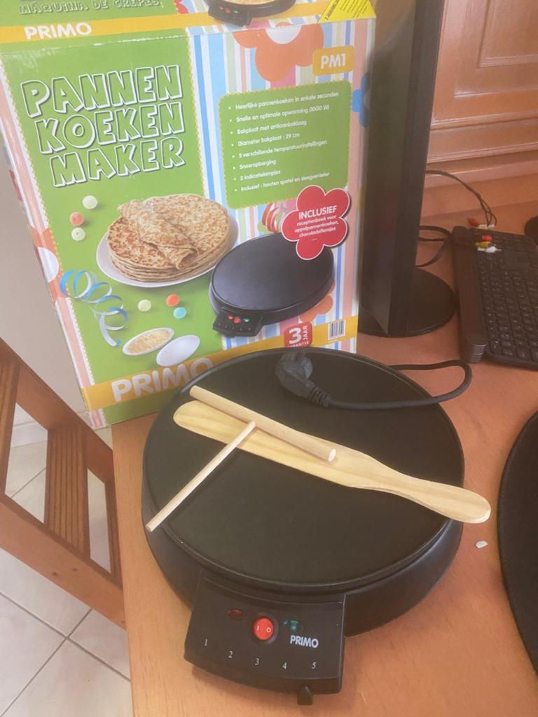 À vendre : Crêpière électrique Primo — Neuve, Enlèvement, Comme neuf