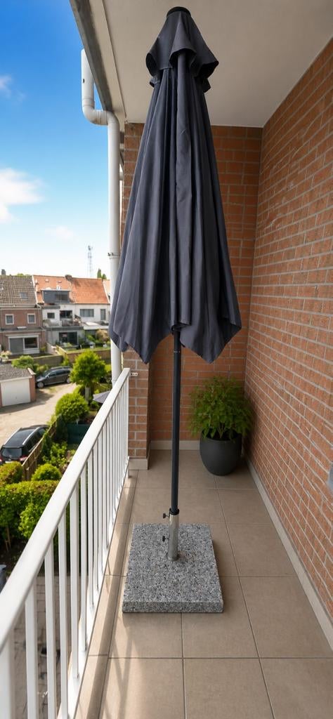 Parasol met marmer voet, Tuin en Terras, Ophalen