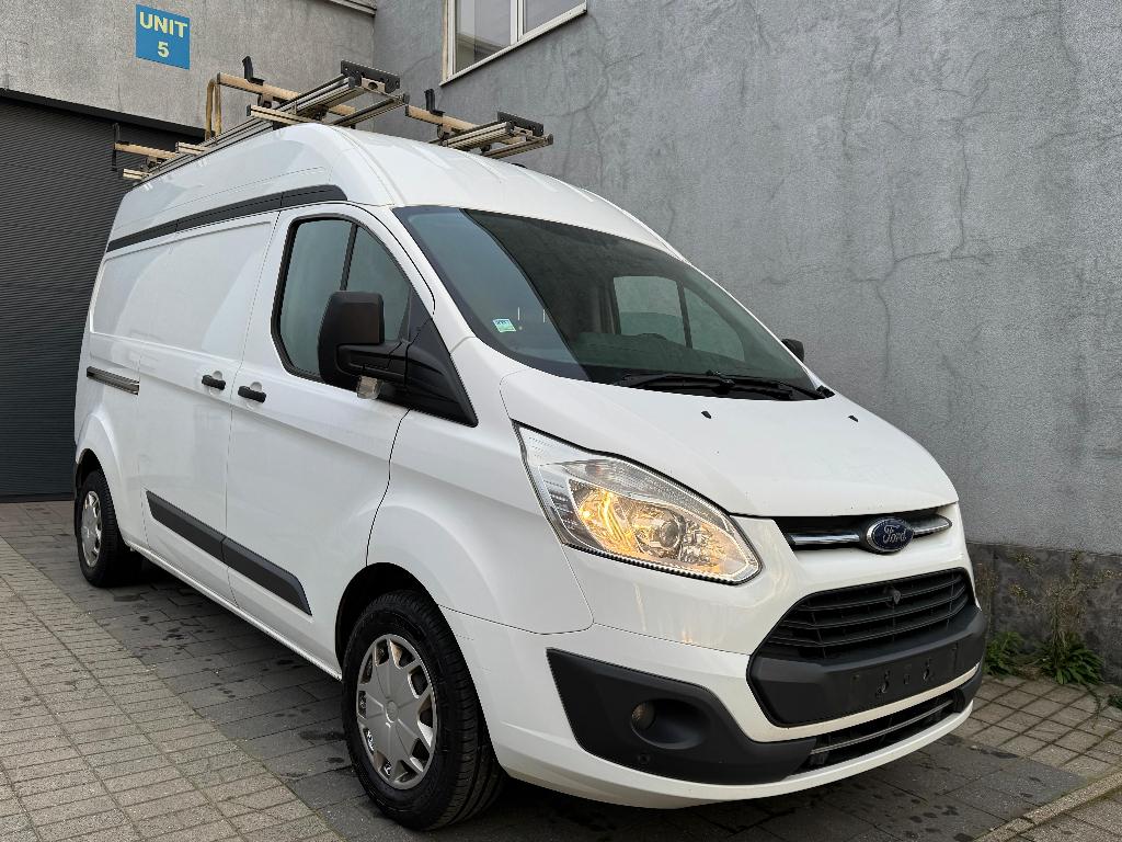 Ford Transit Custom L2H2 2.0 TDCI LICHTE VRACHT 2016 BTW AC, Auto's, Stof, Euro 6, 4 cilinders, Wit
