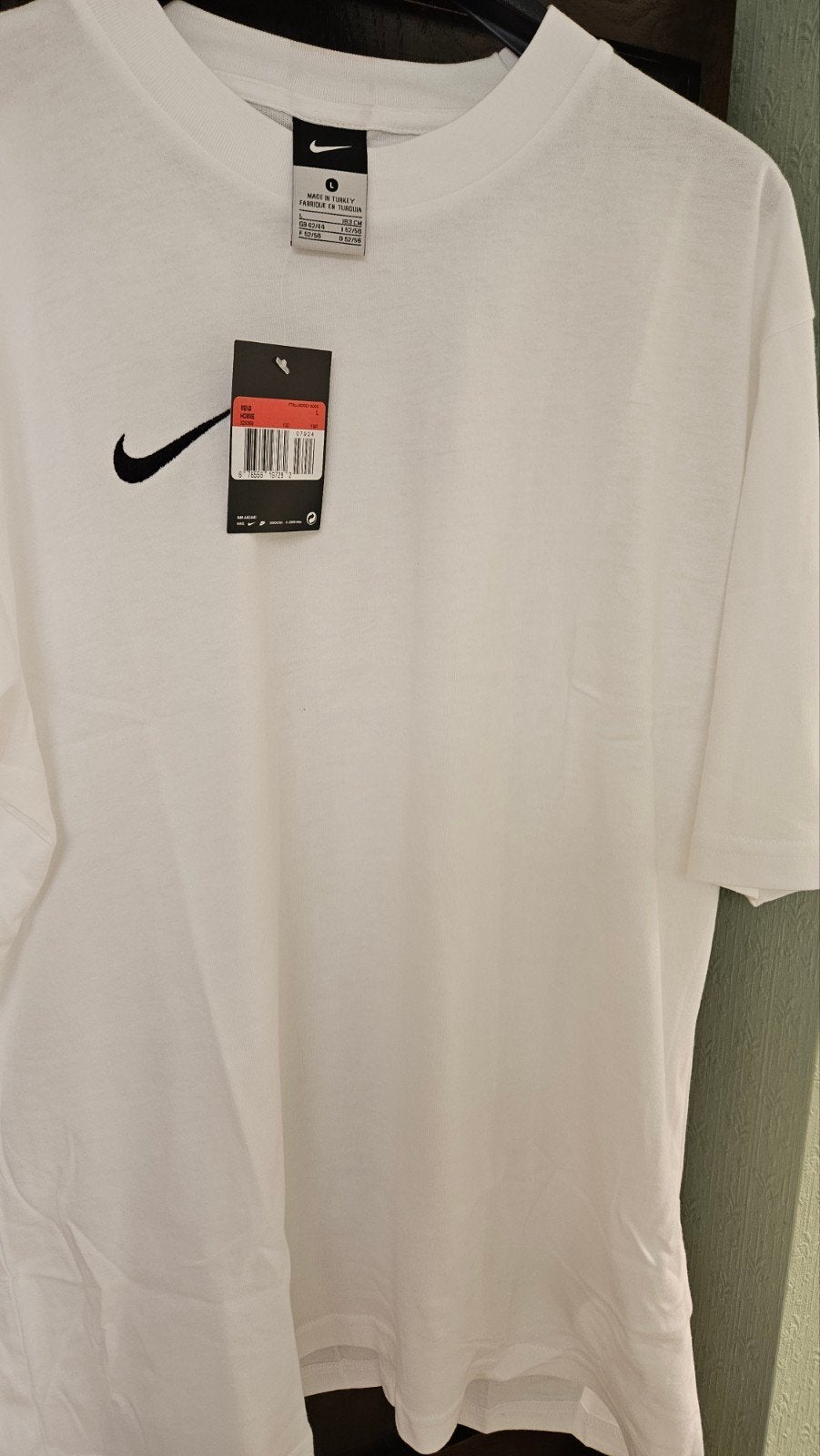 Vintage Nike T-shirt heren maat large, wit, Kleding | Heren, Maat 52/54 (L), Wit, Nike, Nieuw