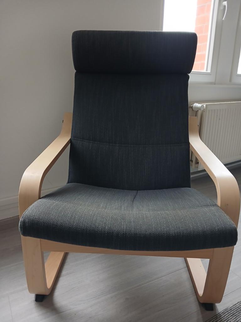 Fauteuil Poang confortable, Ophalen, Hout