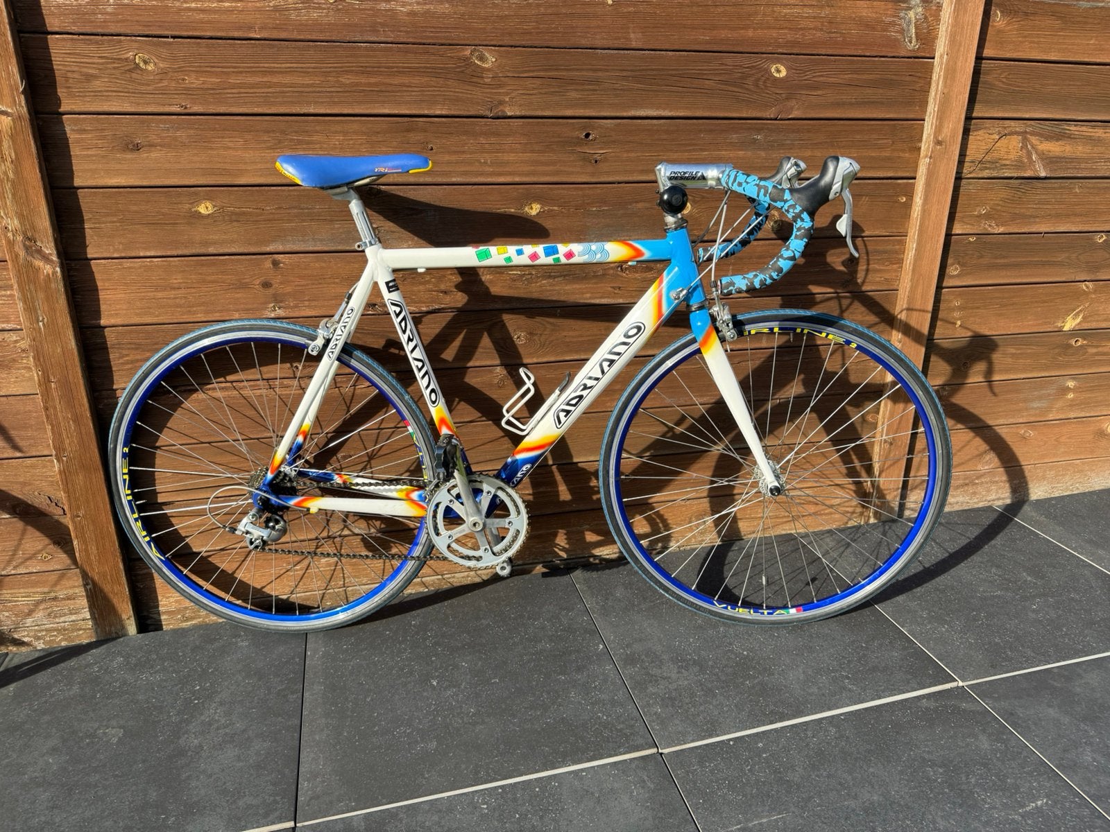 Koersfiets in retro look maat 56-57 volledig in orde., Fietsen en Brommers, 28 inch, Staal, Velgrem, Nieuw