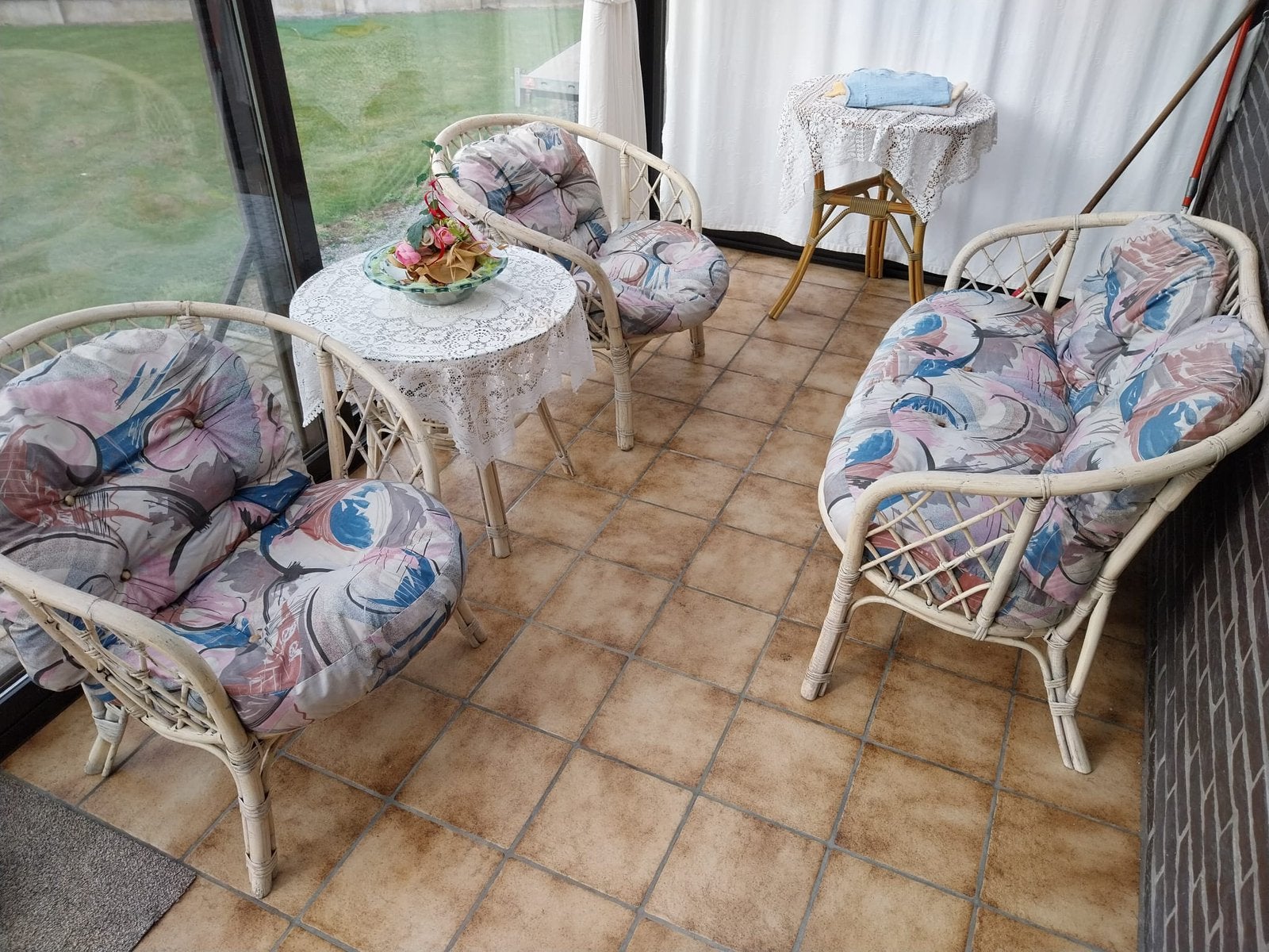Set de sièges en rotin, Rotin, Utilisé, Sets de jardin, Enlèvement