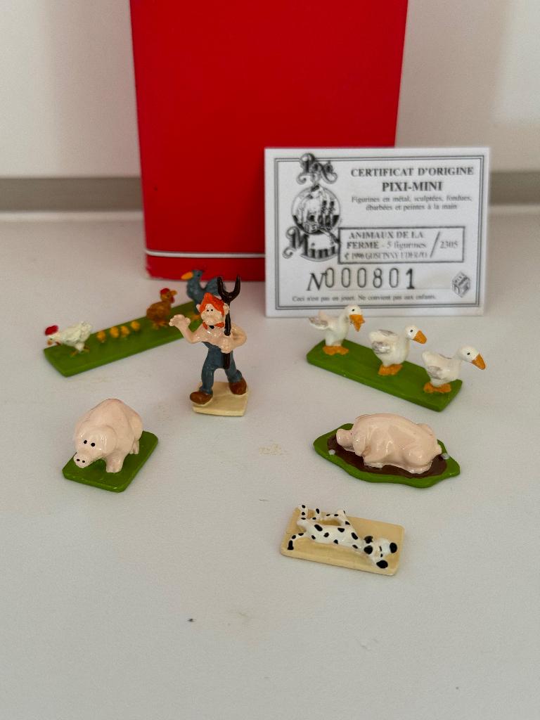 Les animaux de la ferme - mini village Asterix - pixi, Collections, Enlèvement ou Envoi