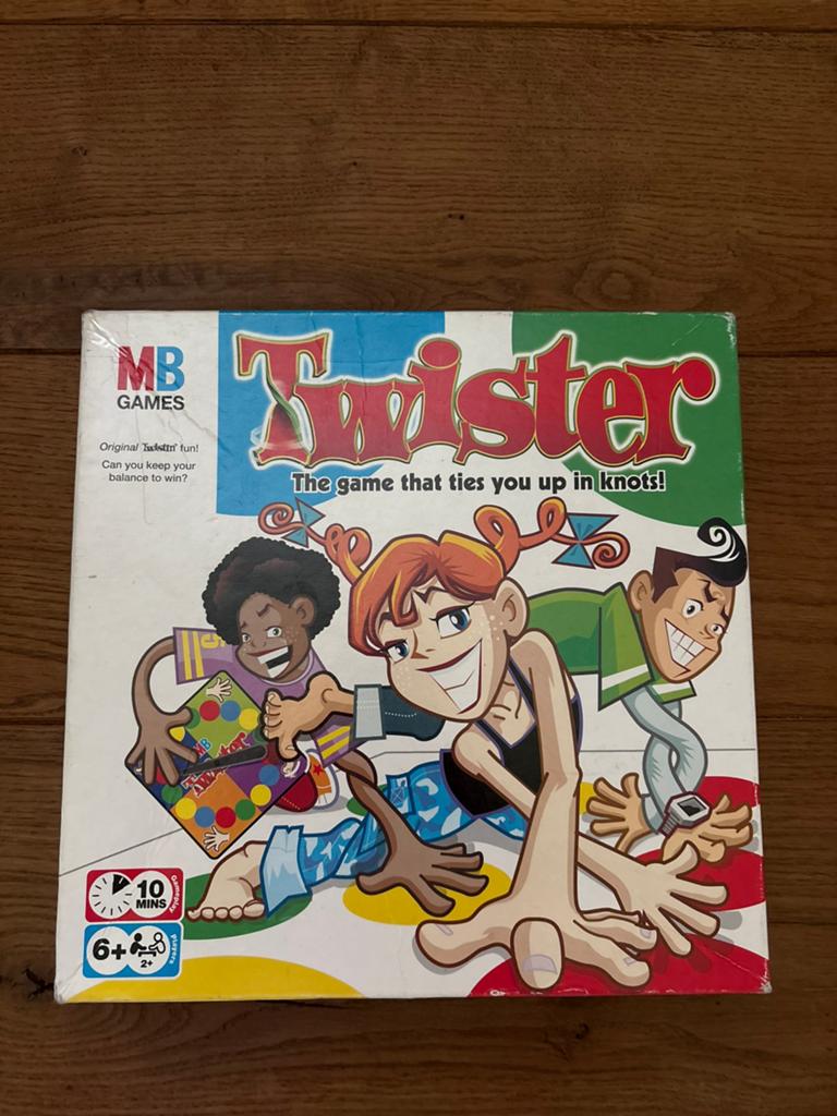 Twister – MB Games – Compleet bordspel, Ophalen of Verzenden, Zo goed als nieuw