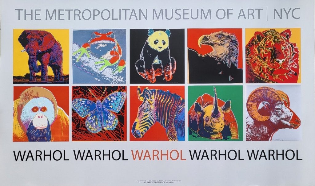 Andy Warhol - Endangered Species - 1983, Antiek en Kunst, Verzenden
