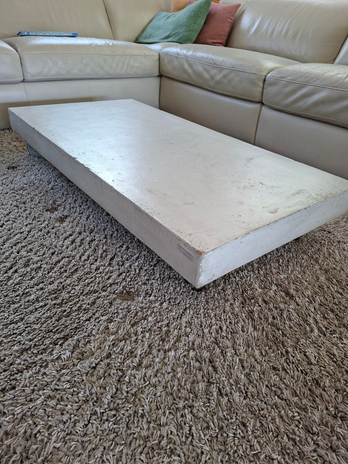Table basse grise Xooon, sur roulettes, Enlèvement