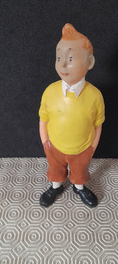 TRUI MET FIGUUR, KUIFJE, GEEL, KIP, MERK, MIRIM TOYS, Verzamelen, Ophalen, Gebruikt