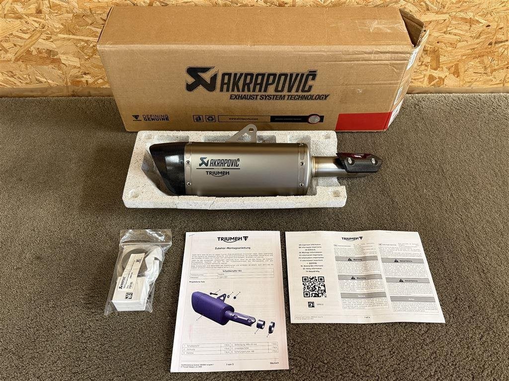 Akrapovic uitlaat demper Triumph Trident 800 A9605000, Motoren, Verzenden, Nieuw