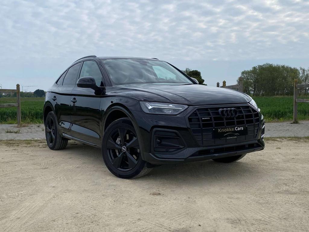 Audi Q5 Sportback/Black Pack/Leder Sportzetels/Parkeerhulp m, Auto's, Audi, Automaat, Gebruikt, 4 cilinders, Q5