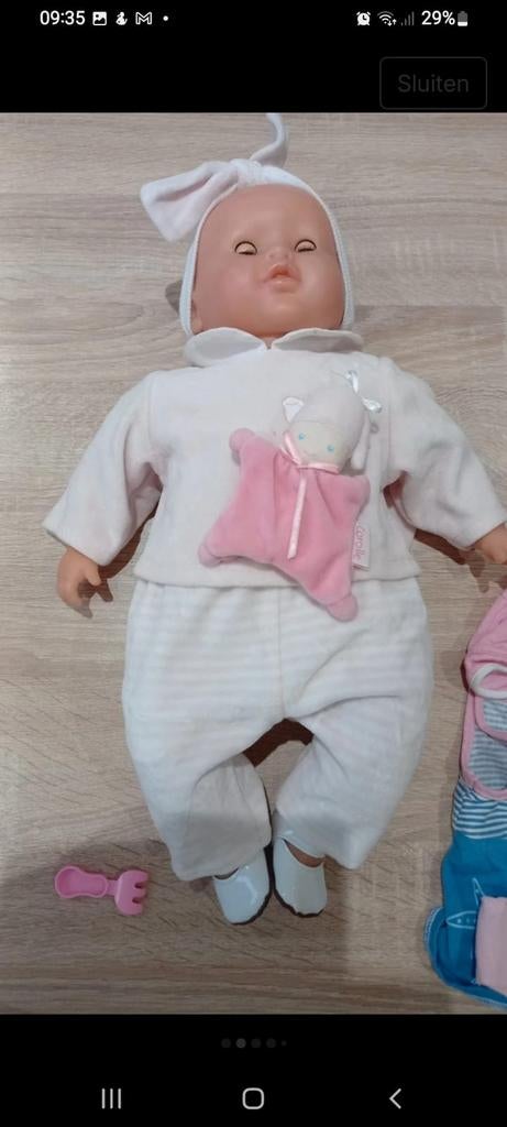 Sprekende pop in 4 talen + toebehoren, Ophalen