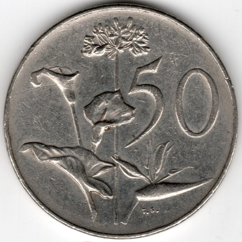 Zuid-Afrika : 50 Cent 1966 Afrikaans  KM#70.2  Ref 16264, Ophalen of Verzenden, Zuid-Afrika, Losse munt