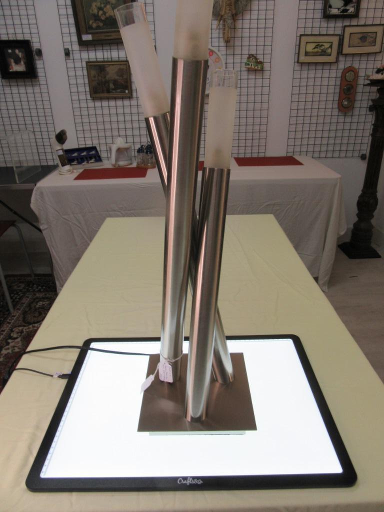 Lumisource-lamp met eigentijds design, Ophalen of Verzenden, Zo goed als nieuw, Rue georges truffaut 31 4432 alleur, Metaal