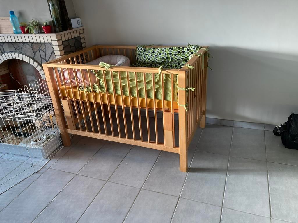 Babybox tweeling, Enlèvement, Utilisé, Rectangulaire, Réglable en hauteur