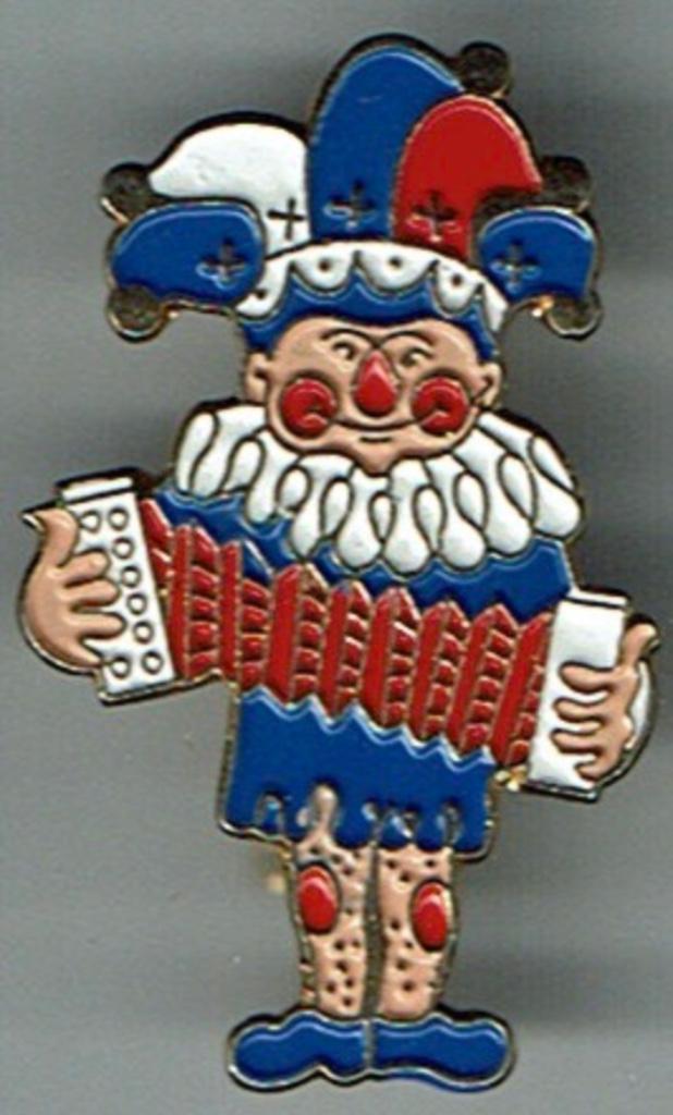 Broche carnaval harmonica, Envoi, Comme neuf, Autres sujets/thèmes, Insigne ou Pin's