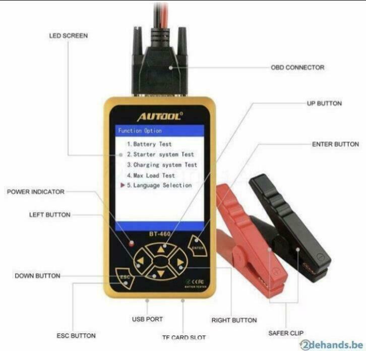 Autool BT460 batterij tester, Ophalen of Verzenden, Nieuw