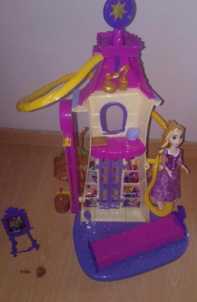 Rapunzel zwaaiende lokken kasteel in nieuwstaat, Kinderen en Baby's, Speelgoed | Poppen, Ophalen, Nieuw, Barbie