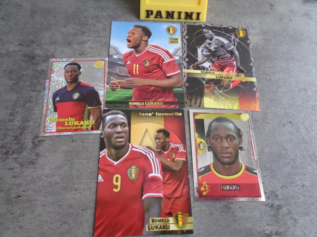 CARTES AUTOCOLLANTES PANINI   ROMELU LUKAKU   5X    *******, Enlèvement ou Envoi, Autocollant